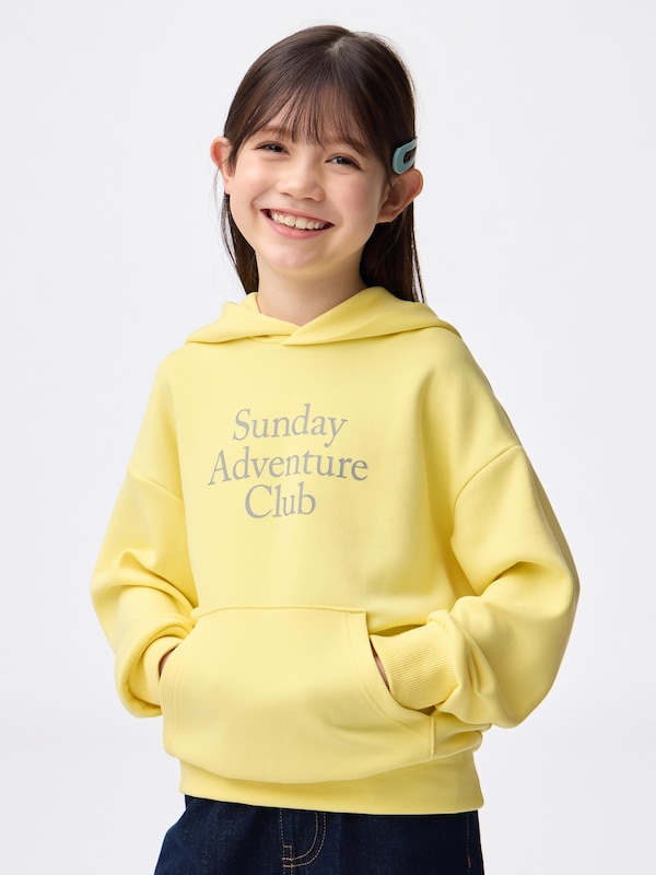 KIDS(男女兼用)パフスウェットパーカ(ロゴ)