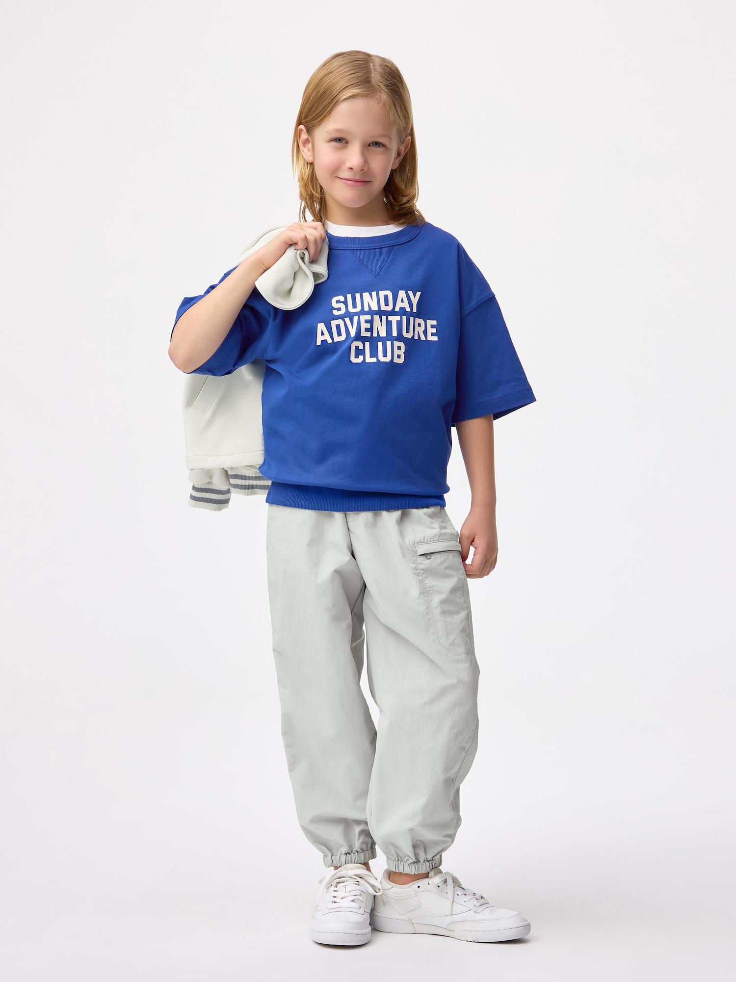 GU公式 | KIDS(男女兼用)ドライワイドジップジョガーパンツ