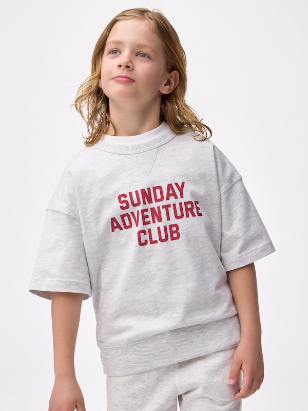 KIDS(男女兼用)スウェT(半袖)(ロゴ)