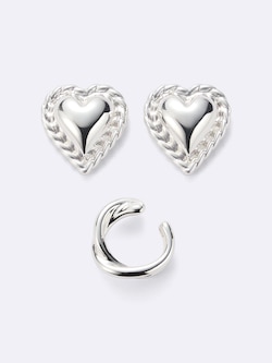 アンティークハートモチーフピアス