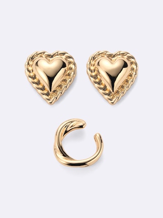 アンティークハートモチーフピアス 【レディース】 【グッズ】【GU公式/ジーユー】 【GOLD】 アンティークハートモチーフピアス 【レディース】 【グッズ】【GU公式/ジーユー】 【GOLD】
