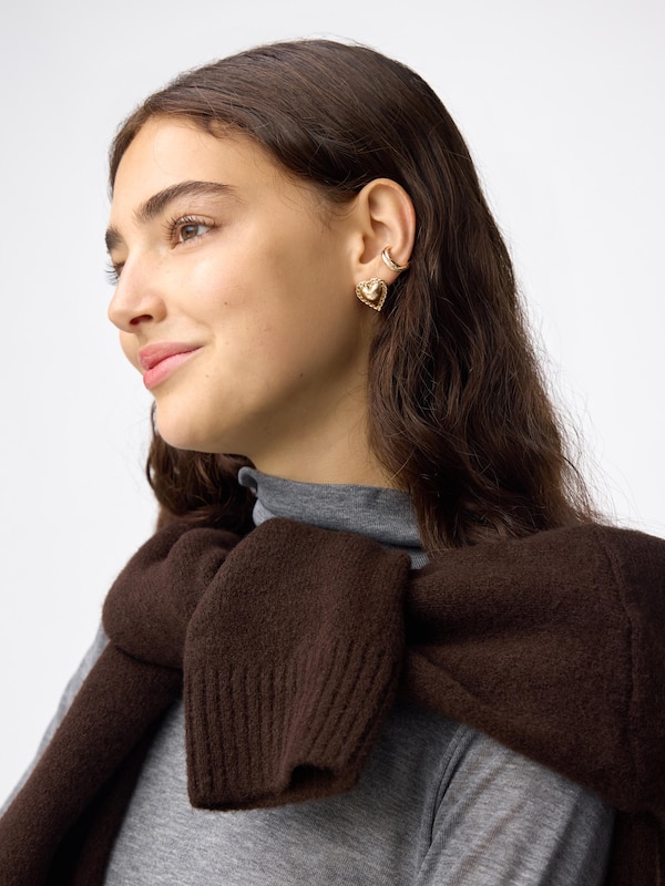 アンティークハートモチーフピアス