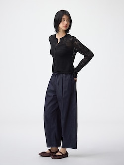 ライトデニムバレルアンクルパンツ(丈標準61.0～65.0cm)