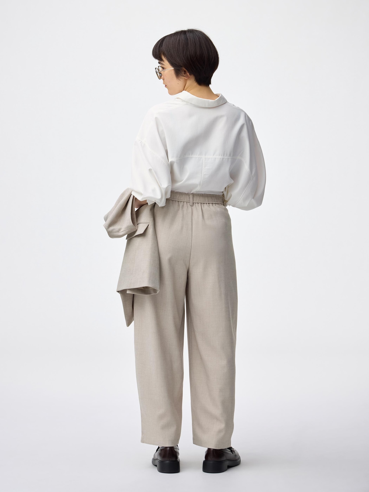 よっぴゃん GU公式 | ワイドテーパードアンクルパンツZ