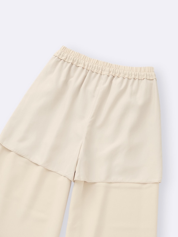 ドレープワイドパンツ