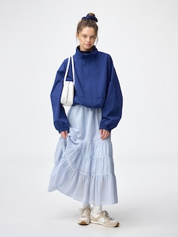 ティアードフレアスカート