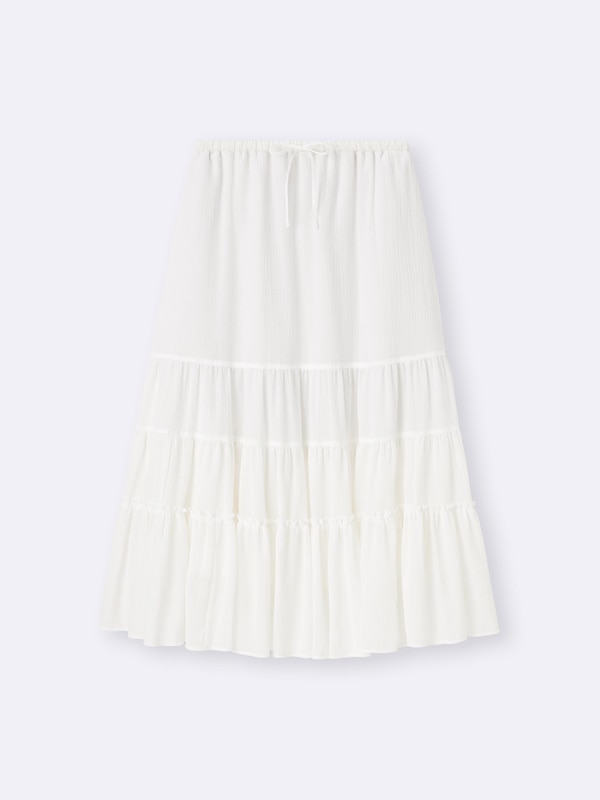 ティアードフレアスカート