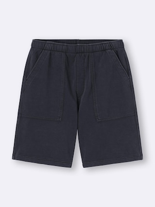 ウォッシュドスウェットハーフパンツ+OS(米国仕様) 【メンズ】 【パンツ】【GU公式/ジーユー】 【DARK GRAY】 ウォッシュドスウェットハーフパンツ+OS(米国仕様) 【メンズ】 【パンツ】【GU公式/ジーユー】 【DARK GRAY】