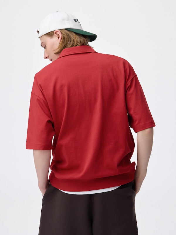 ハーフジップスウェT(5分袖) Cornell