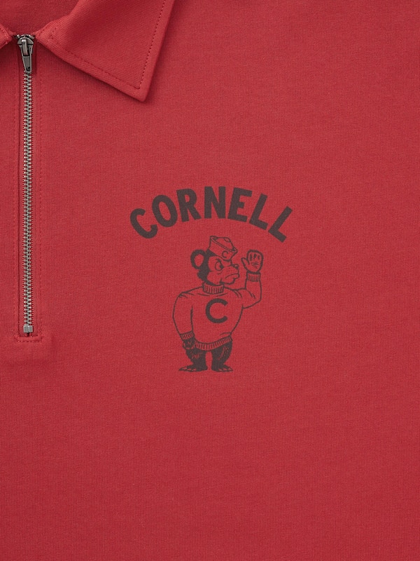 ハーフジップスウェT(5分袖) Cornell