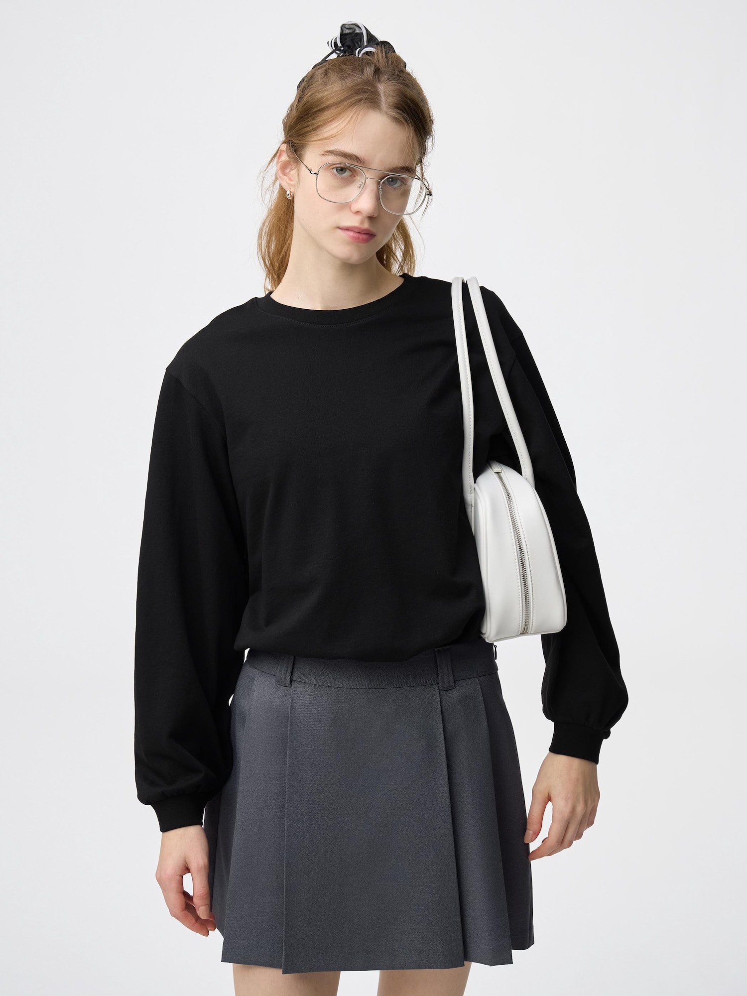 GU公式 | レディースのTシャツ・カットソー (長袖Tシャツ・カットソー)