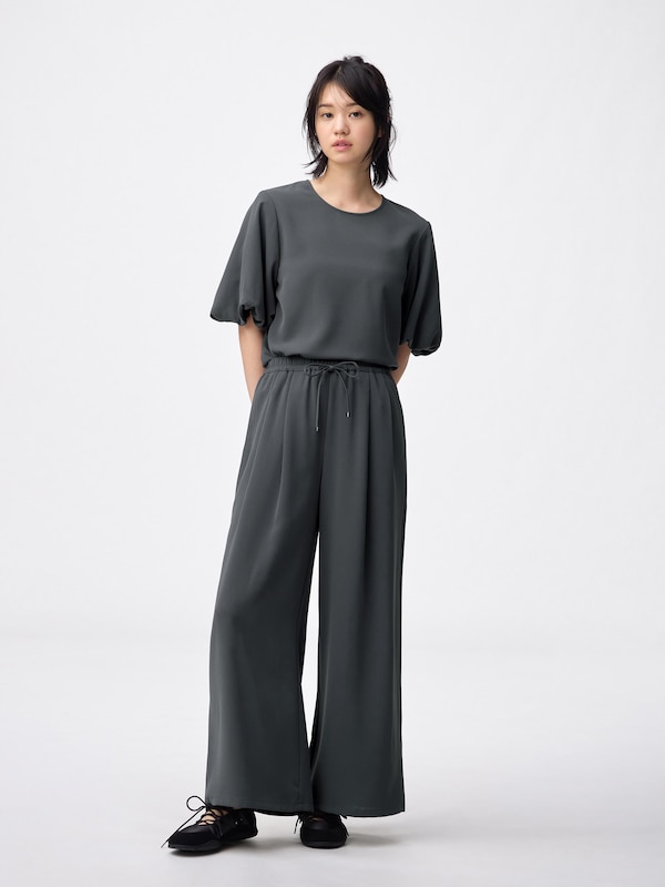 バブルスリーブブラウス(5分袖)