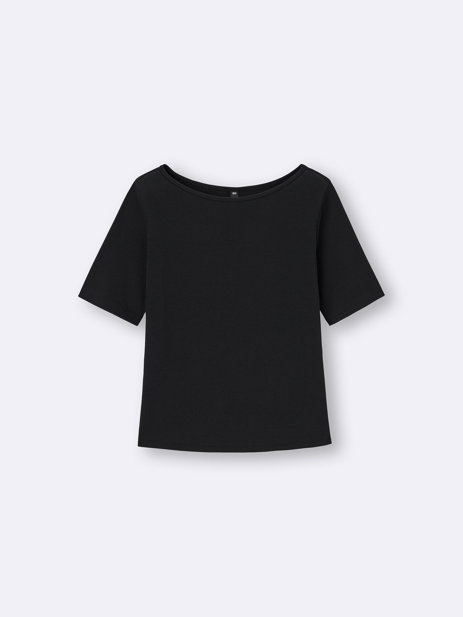 GU公式 | リブボートネックT