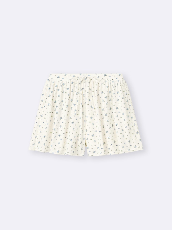 イージーショートパンツ(フラワー)