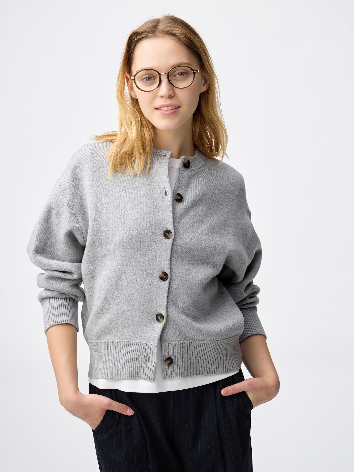 GU公式 | UVカットカーディガン(長袖)(ボーダー)OSB+EC