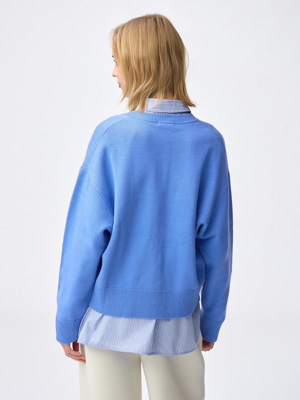 スウェットライクニットドルマンスリーブカーディガン