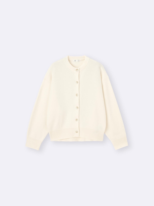 スウェットライクニットドルマンスリーブカーディガン