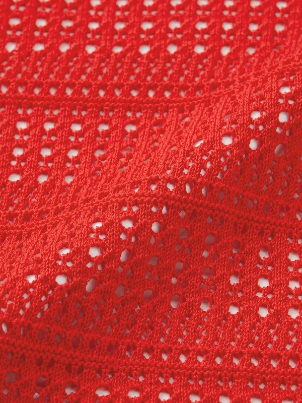 透かし編みカーディガン