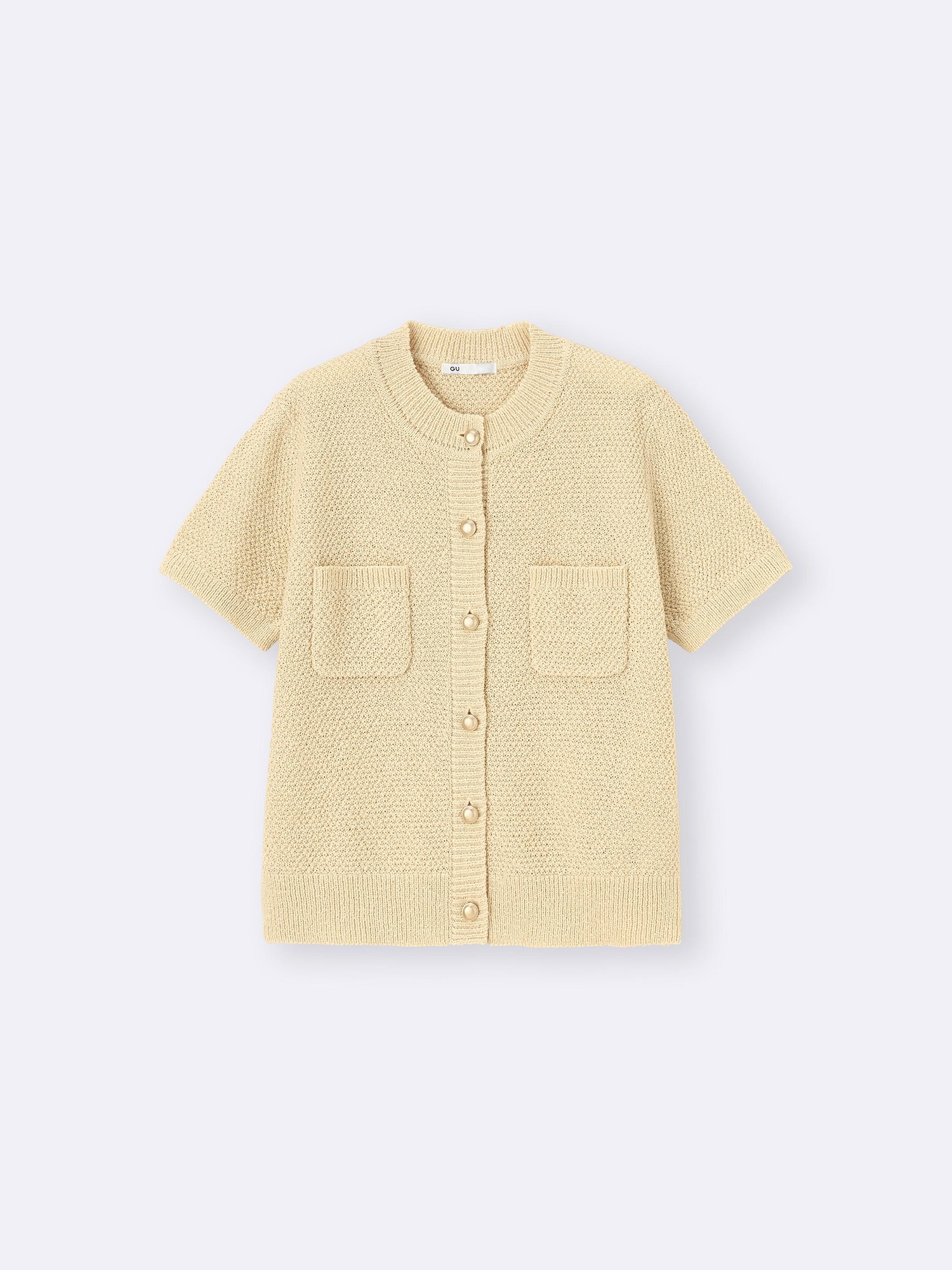 GU公式 | メタルボタンカーディガン(半袖)