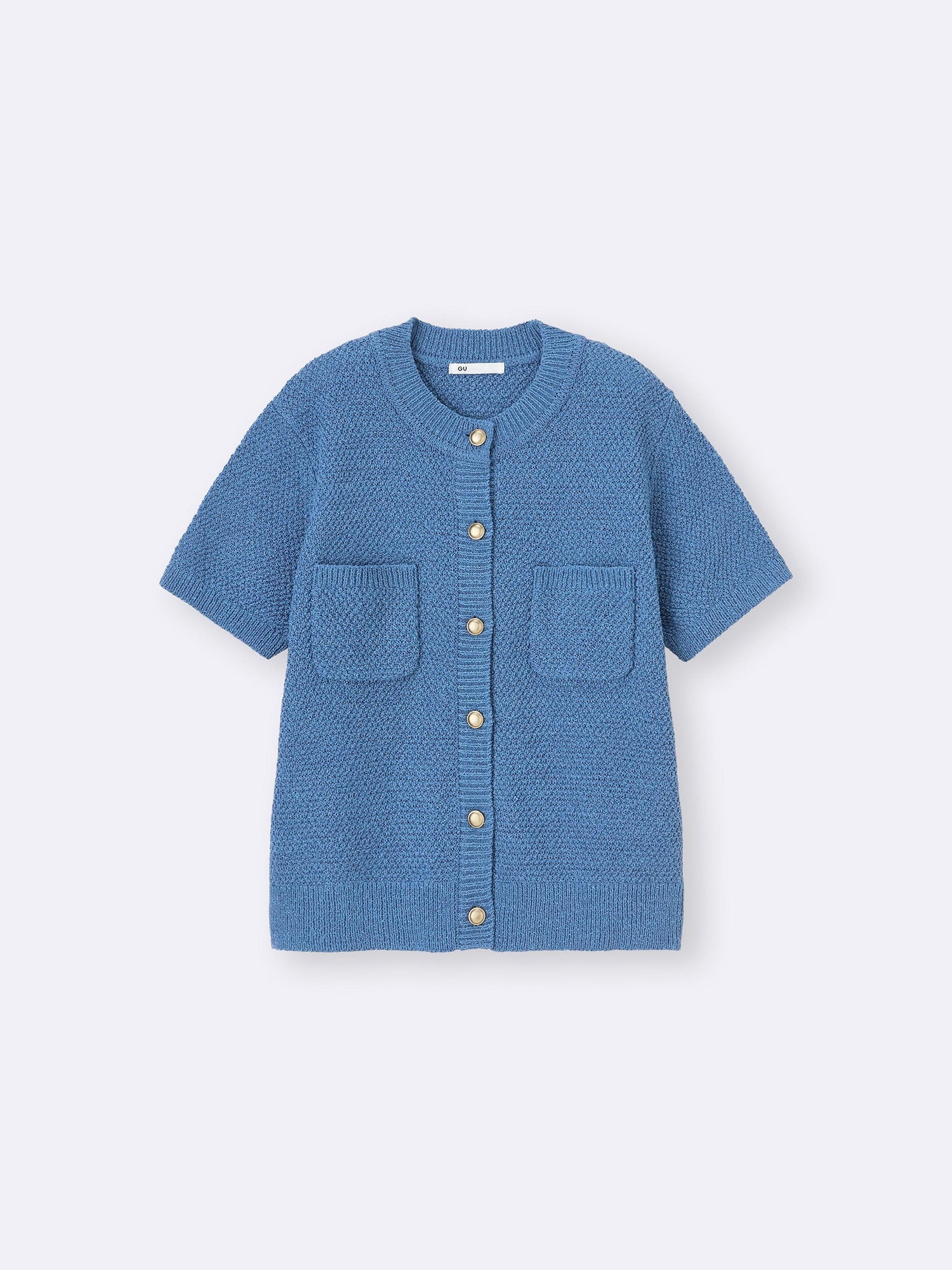 GU公式 | メタルボタンカーディガン(半袖)