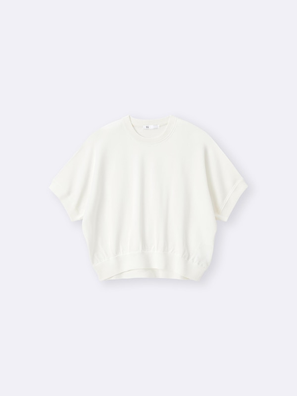 ウォッシャブルドルマンスリーブニットT(半袖)Q