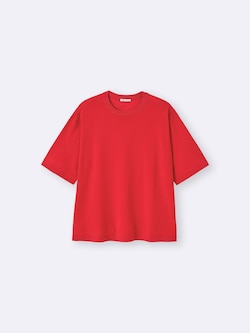 ウォッシャブルニットT(5分袖)