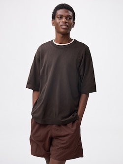 ウォッシャブルニットT(5分袖)