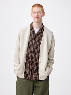 ウォッシャブルVネックカーディガン