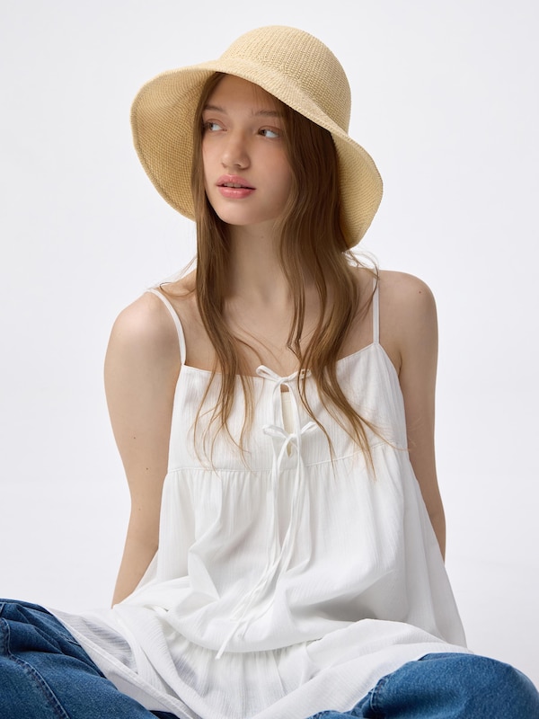 UVカットサーモワイドブリムハット