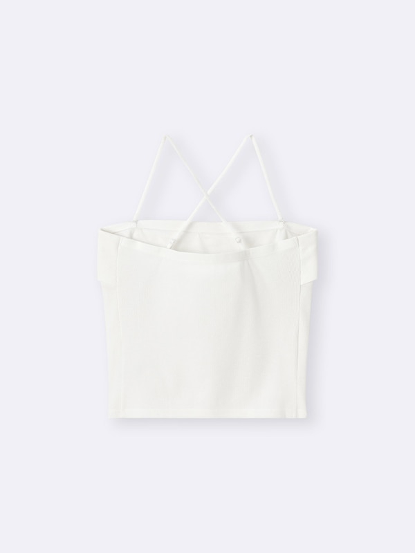 コットンブレンドリブチューブトップ(ドライ)