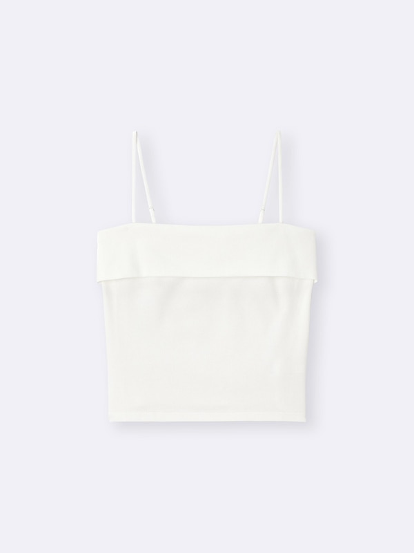 コットンブレンドリブチューブトップ(ドライ)