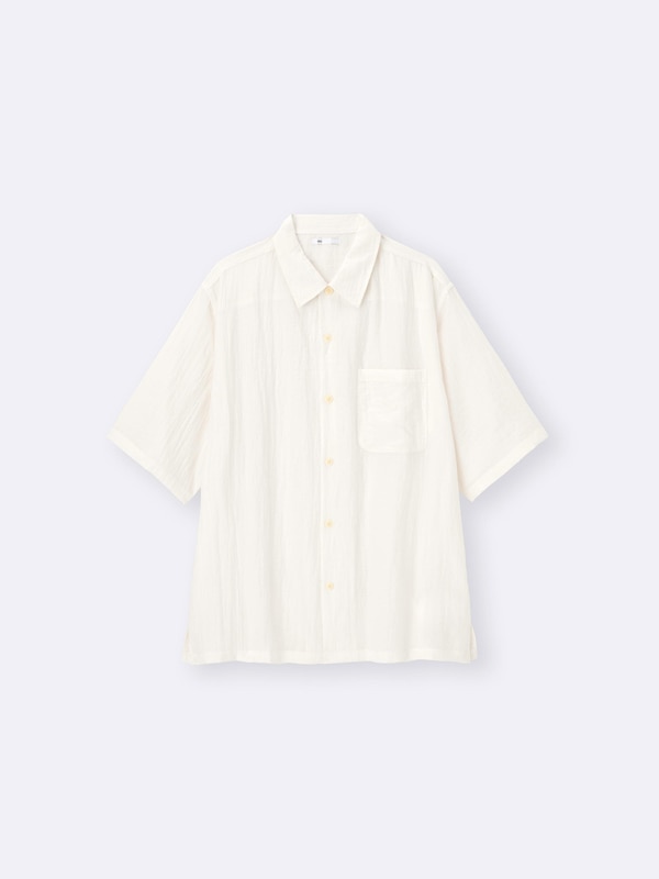 テクスチャーシャツ(5分袖)