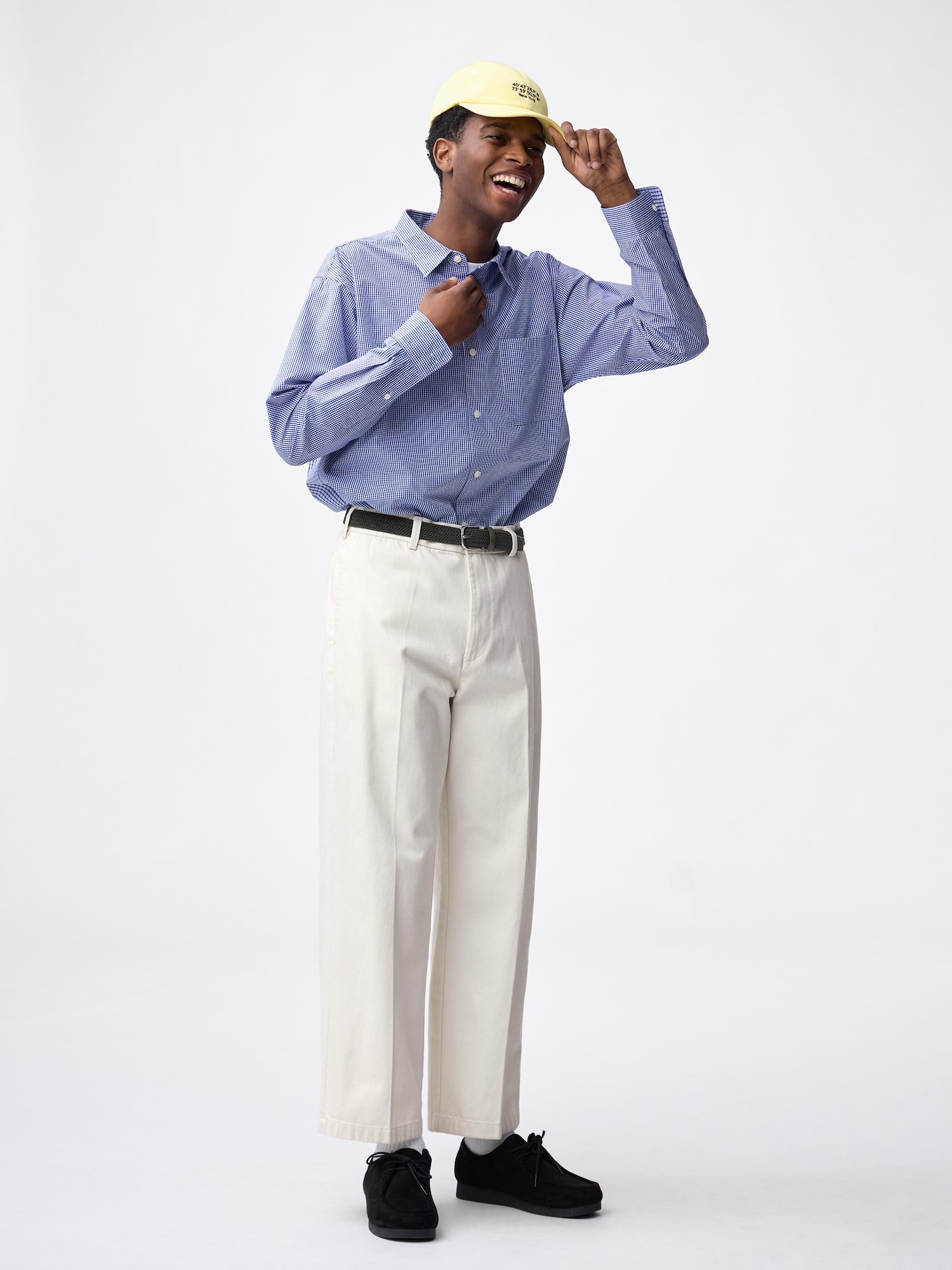 GU公式 | ツイルワイドストレートパンツ(丈標準70.5～74.5cm)