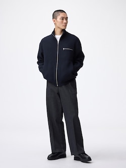 ツイルワイドストレートパンツ(丈標準70.5～74.5cm)