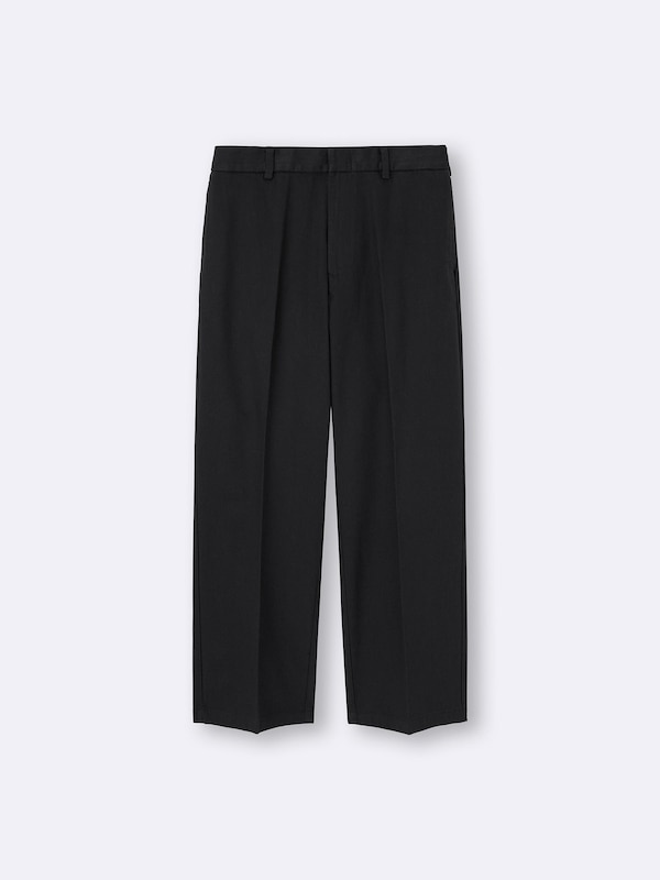 ツイルワイドストレートパンツ(丈標準70.5～74.5cm)