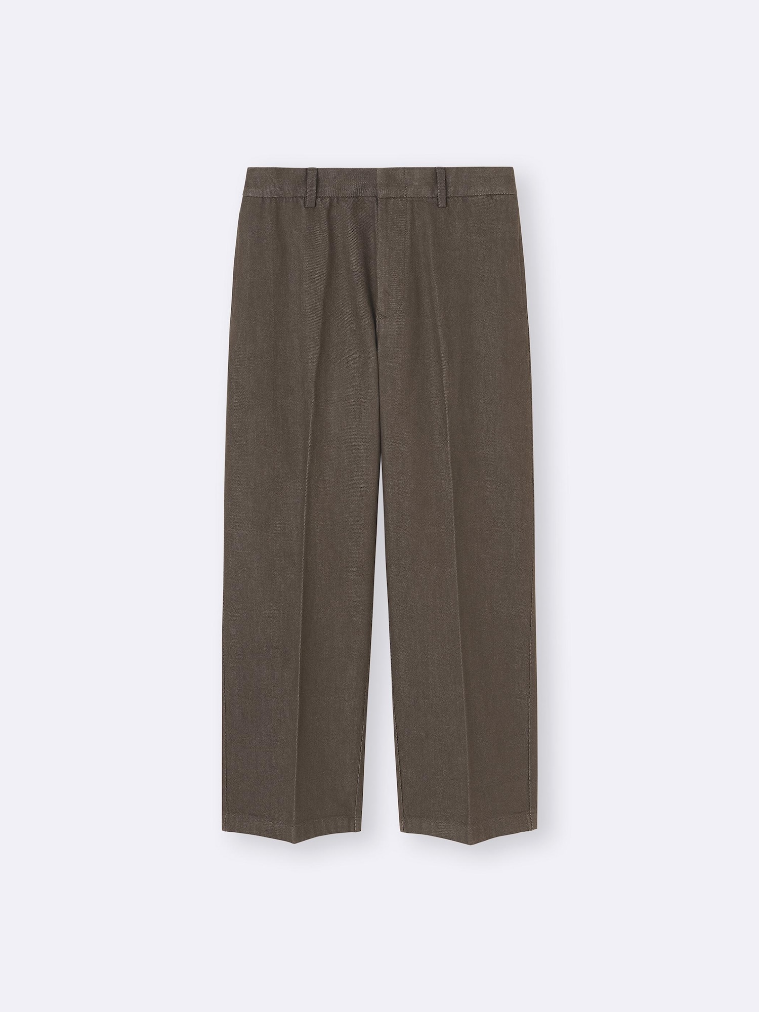 GU公式 | ツイルワイドストレートパンツ(丈標準70.5～74.5cm)