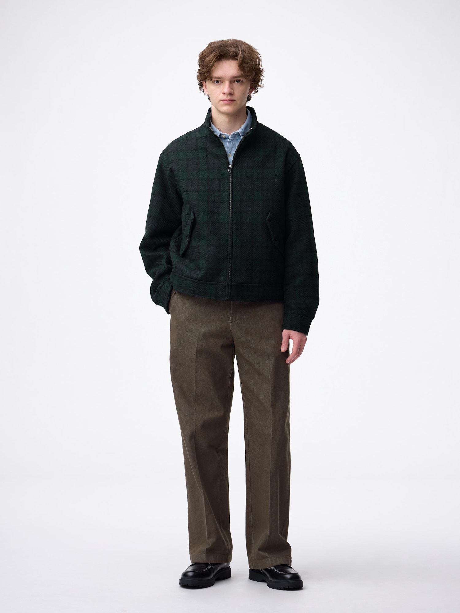 GU公式 | ツイルワイドストレートパンツ+EC(丈長め79.5cm)