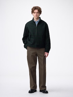 ツイルワイドストレートパンツ+EC(丈長め79.5cm)