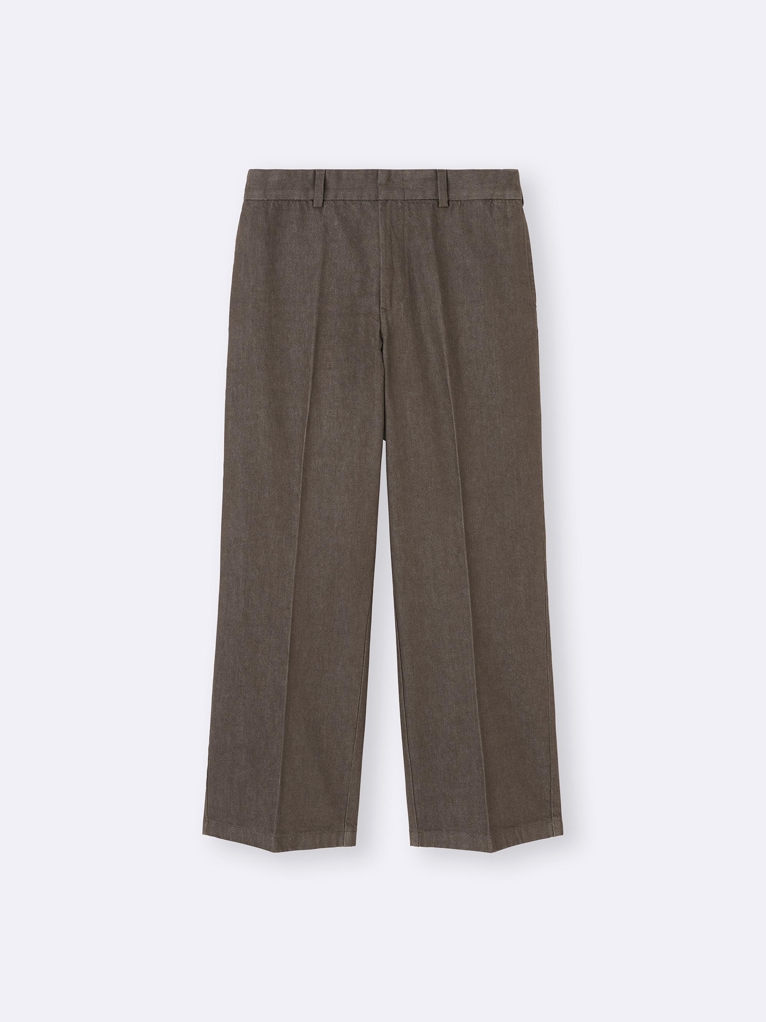 GU公式 | ツイルワイドストレートパンツ+EC(丈長め79.5cm)