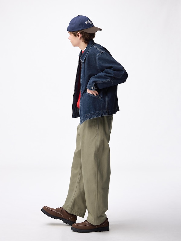 ヘビーコットンバレルレッグパンツ+E