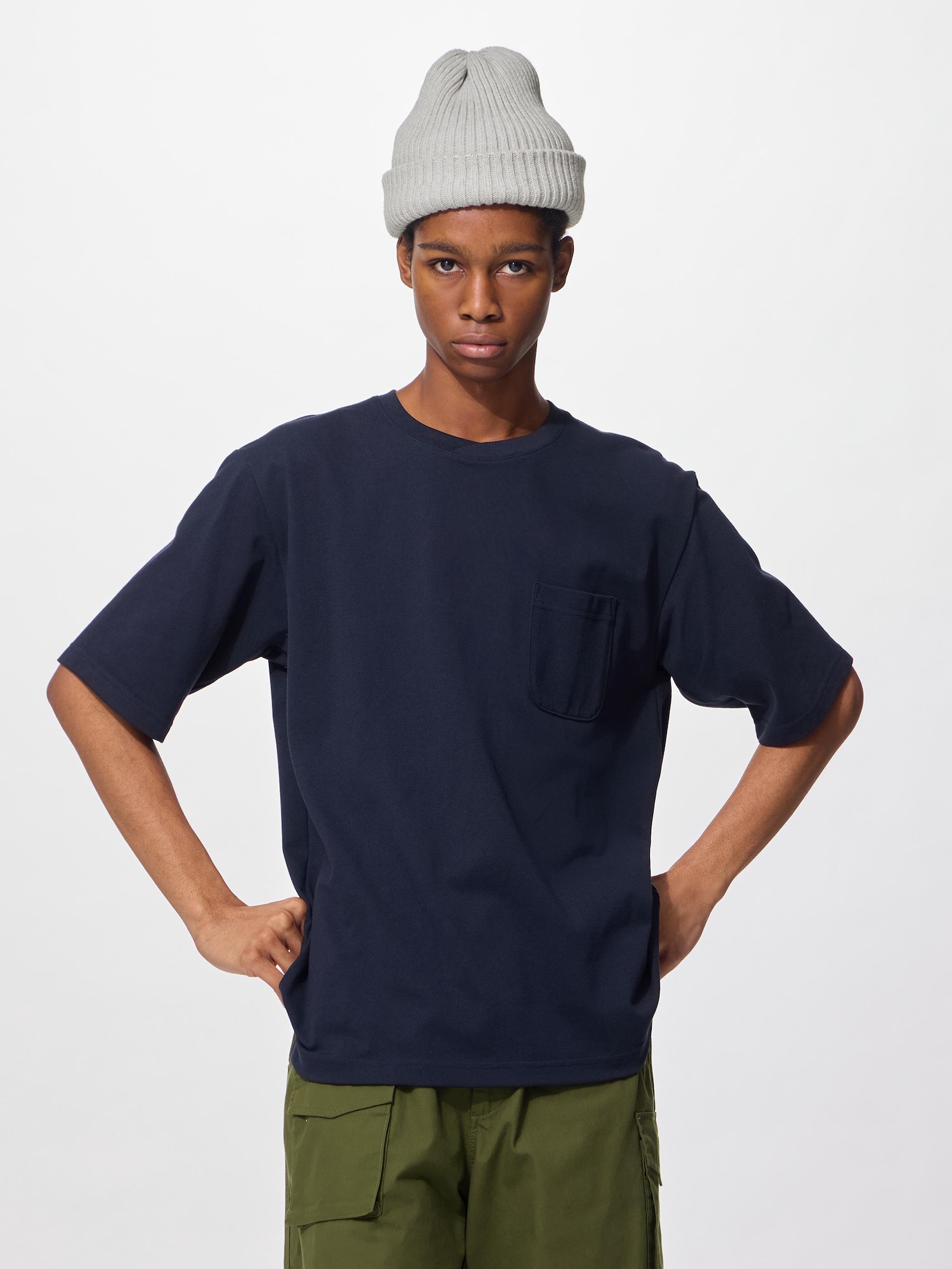 GU公式 | ドライカノコクロスネックT ENGINEERED GARMENTS(ユニセックス)