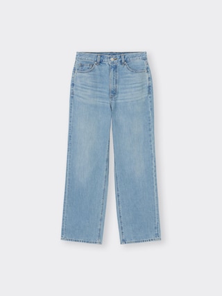 ハイライズストレートジーンズ+OS(米国仕様) 【レディース】 【パンツ】【GU公式/ジーユー】 【BLUE】