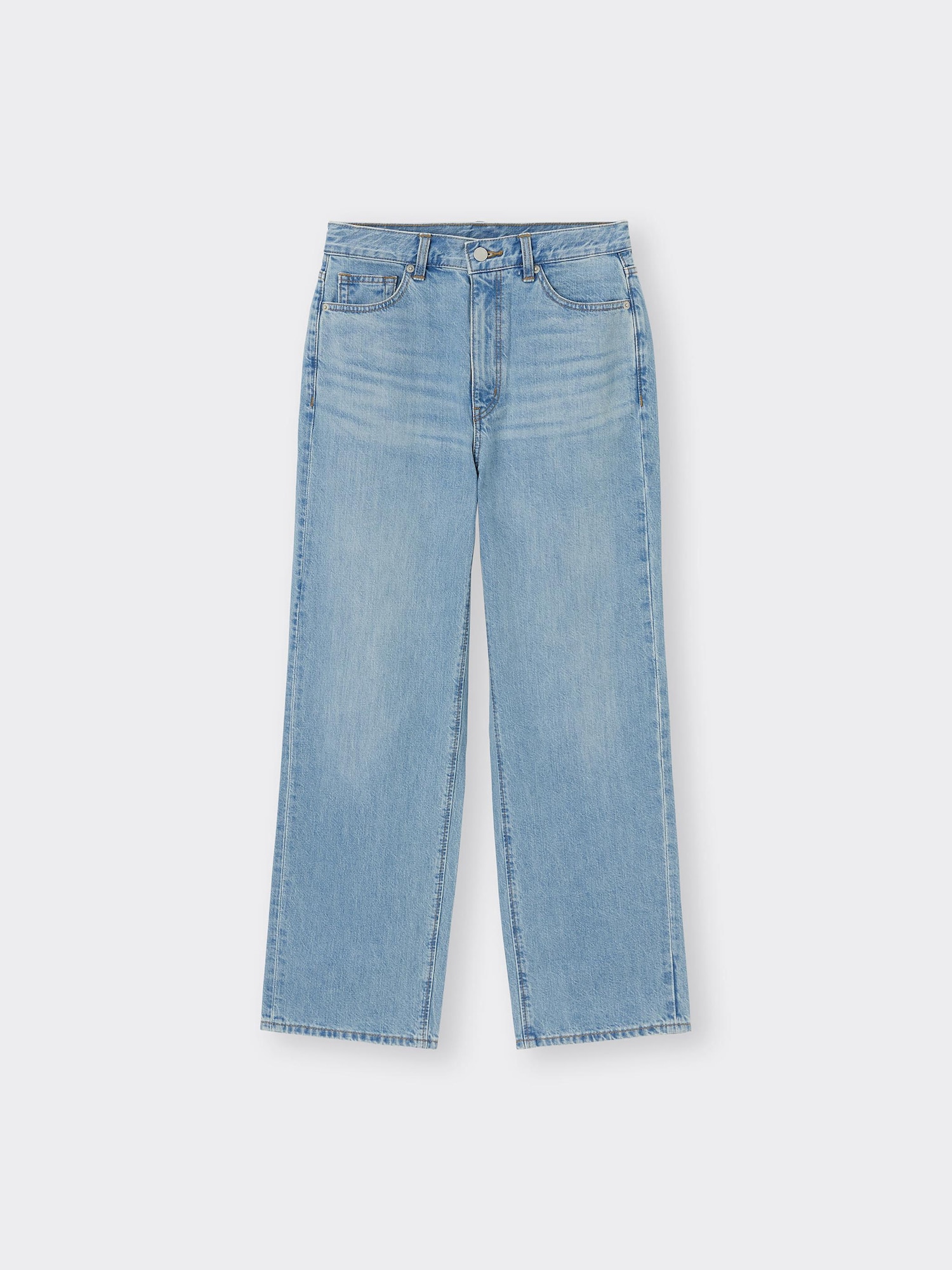 GU公式 | ハイライズストレートジーンズ+OS(米国仕様)