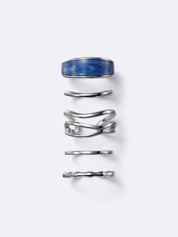 カラー&メタルリング5P