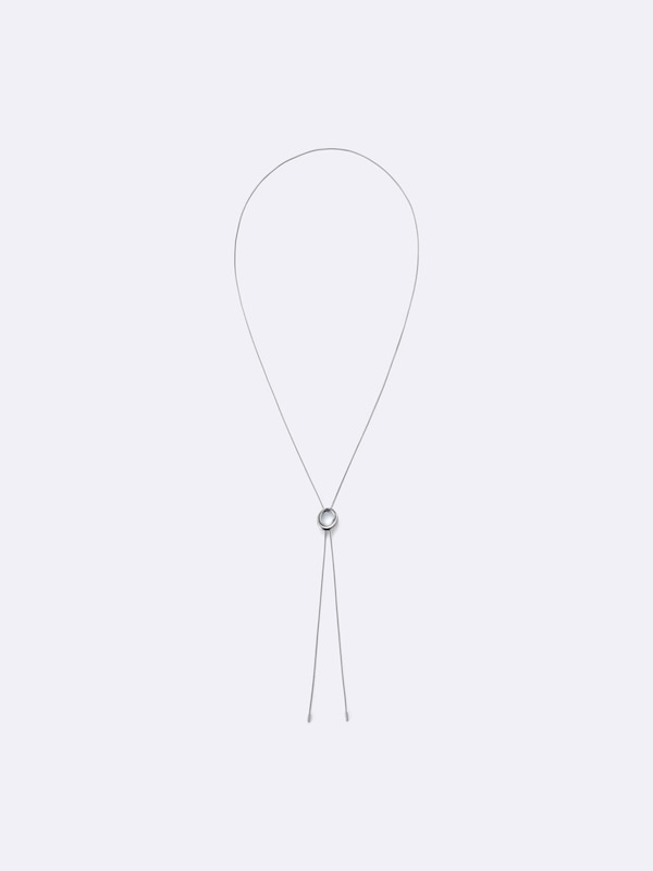 ストーンモチーフスライドチェーンネックレス