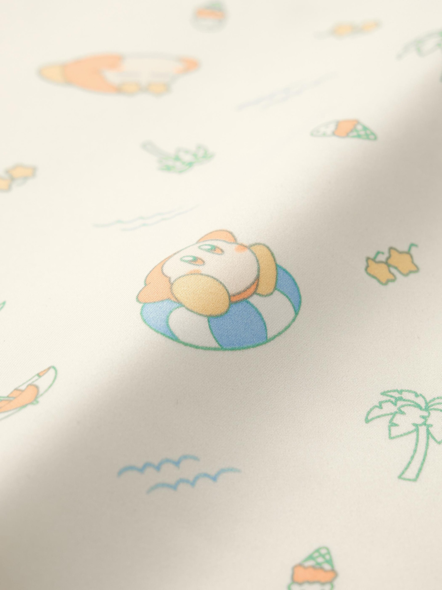 GU公式 | サテンパジャマ(半袖&ショートパンツ) Kirby(レディース)