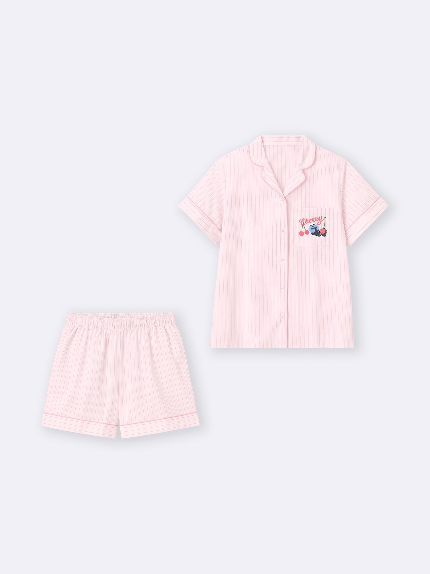 GU公式 | コットンパジャマ(半袖&ショートパンツ) パペットスンスン