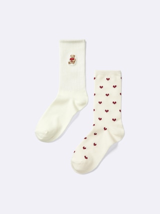 KIDS(男女兼用)ソックス2P(ワンポイントB) 【KIDS・TEEN】 【キッズ インナー・下着】【GU公式/ジーユー】 【OFF WHITE】 KIDS(男女兼用)ソックス2P(ワンポイントB) 【KIDS・TEEN】 【キッズ インナー・下着】【GU公式/ジーユー】 【OFF WHITE】