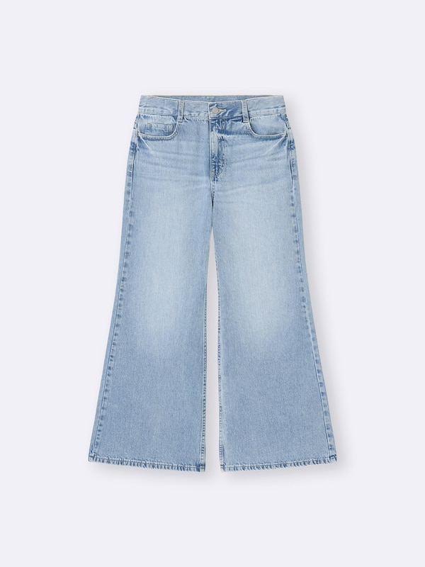 GIRLSリラックスワイドフレアジーンズJR