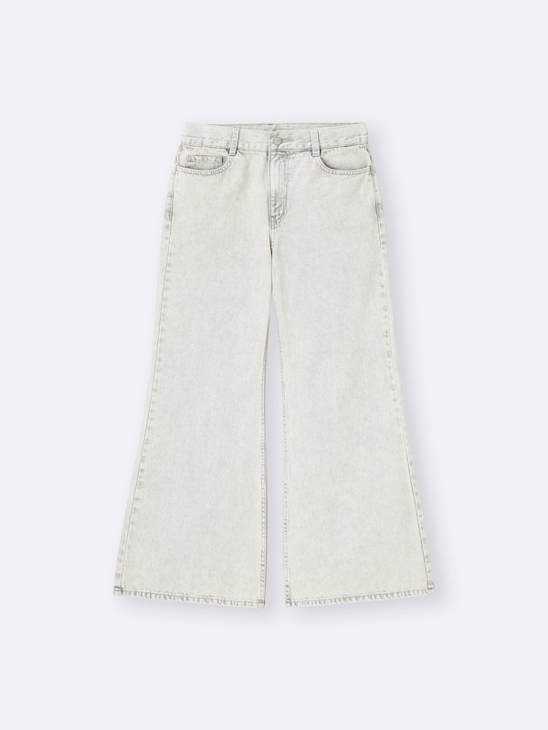 GIRLSリラックスワイドフレアジーンズJR